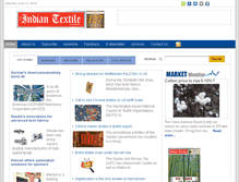 Tablet Screenshot of indiantextilejournal.com